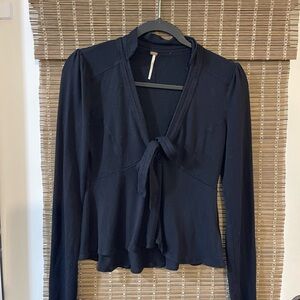 Free People tie front Top